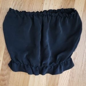 Orlando Espinoza black silk tube top Sz Small